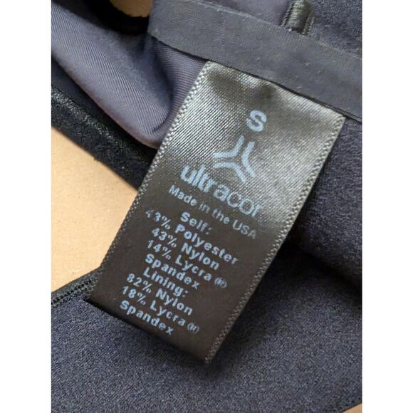 Ultracor Serpent Luna Bra Blue Nero Performance Sports Bra Workout Gym Running - Picture 3 of 3